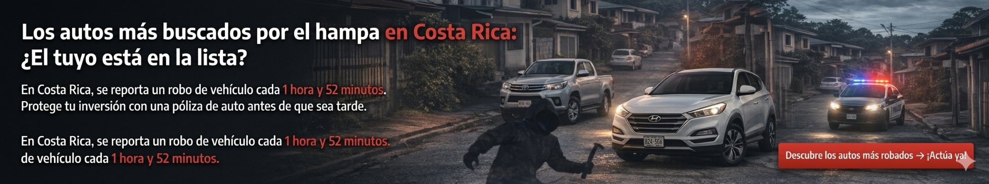 Los autos más buscados por el hampa en Costa Rica — Toyota, Hyundai, Nissan — IC Seguros Ivonne Castro